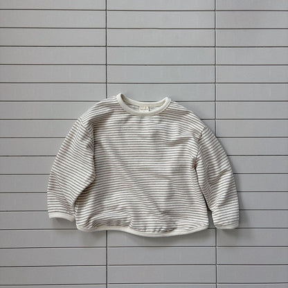 Baby/Toddler Bella F26 Stripe Curved Hem Long Sleeve Top (1-6y) - 2 Colors kids outfit