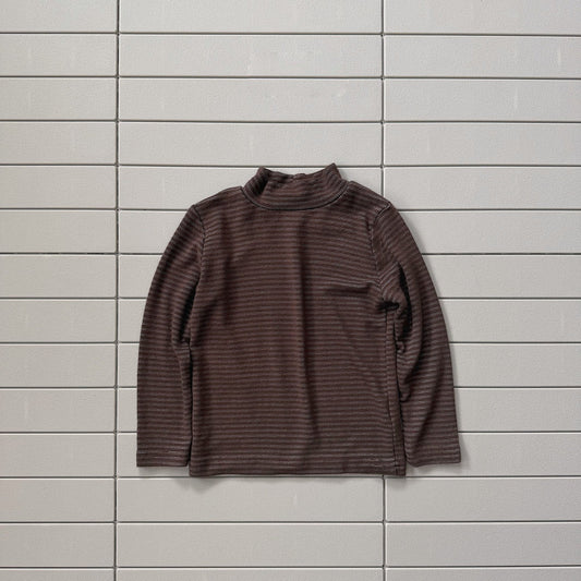Baby/Toddler Bella F26 Stripe Mock Neck Long Sleeve Top (1-6y) - 3 Colors kids outfit