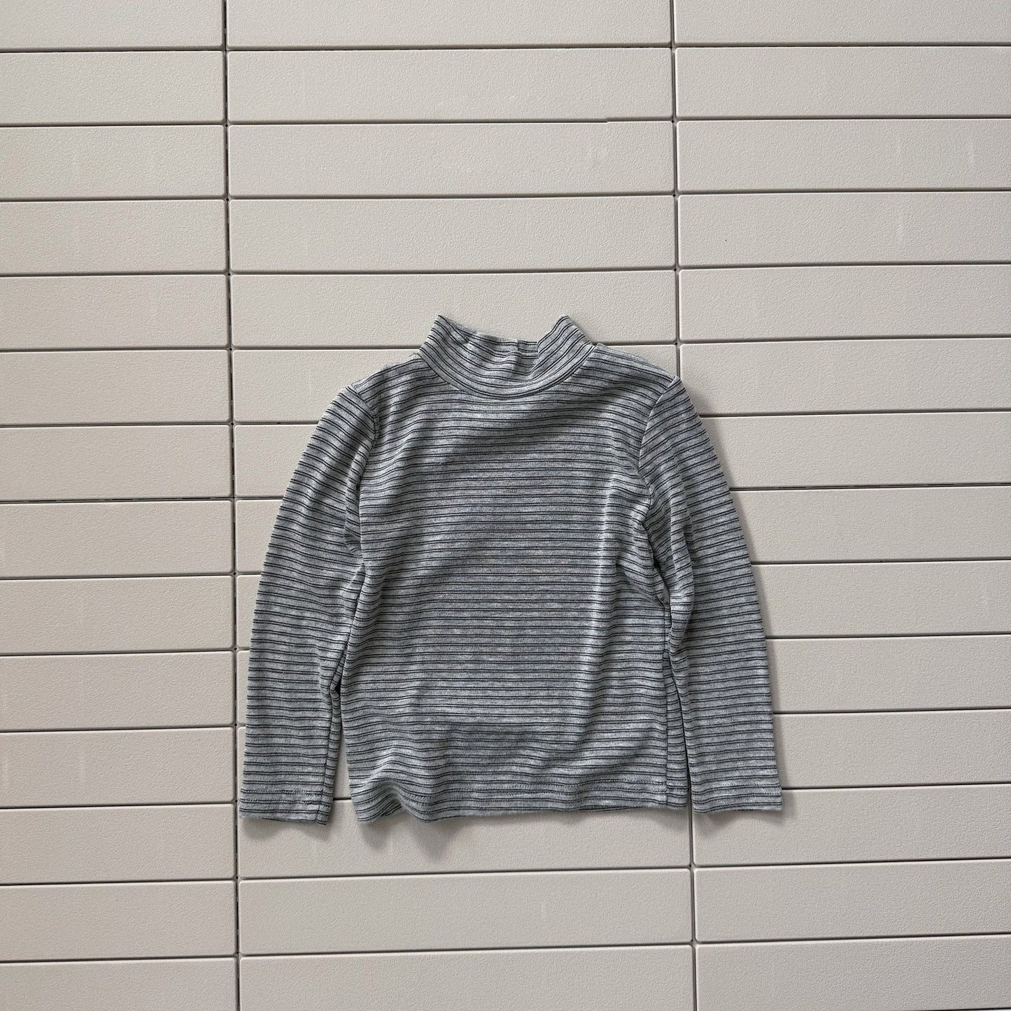 Baby/Toddler Bella F26 Stripe Mock Neck Long Sleeve Top (1-6y) - 3 Colors kids outfit