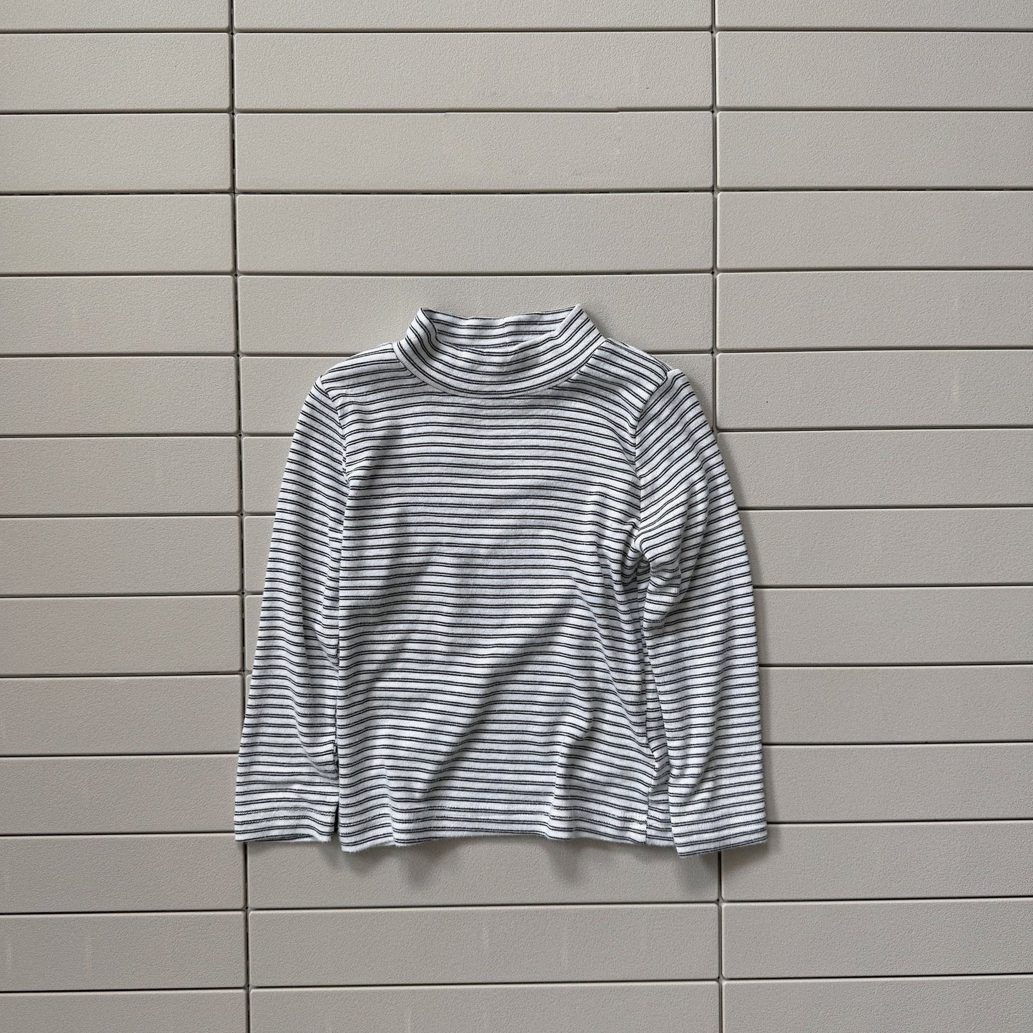 Baby/Toddler Bella F26 Stripe Mock Neck Long Sleeve Top (1-6y) - 3 Colors kids outfit