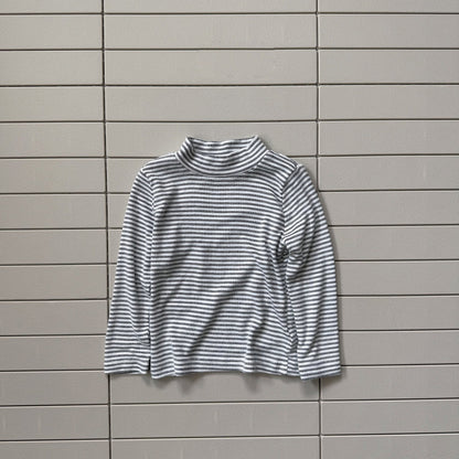 Baby/Toddler Bella F26 Stripe Mock Neck Long Sleeve Top (1-6y) - 3 Colors kids outfit