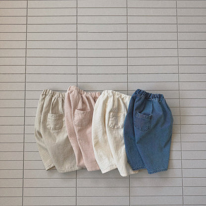 Baby/Toddler Bella SP26 Basic Baggy Pants (6m - 6y) - 4 Colors - AT NOON STORE