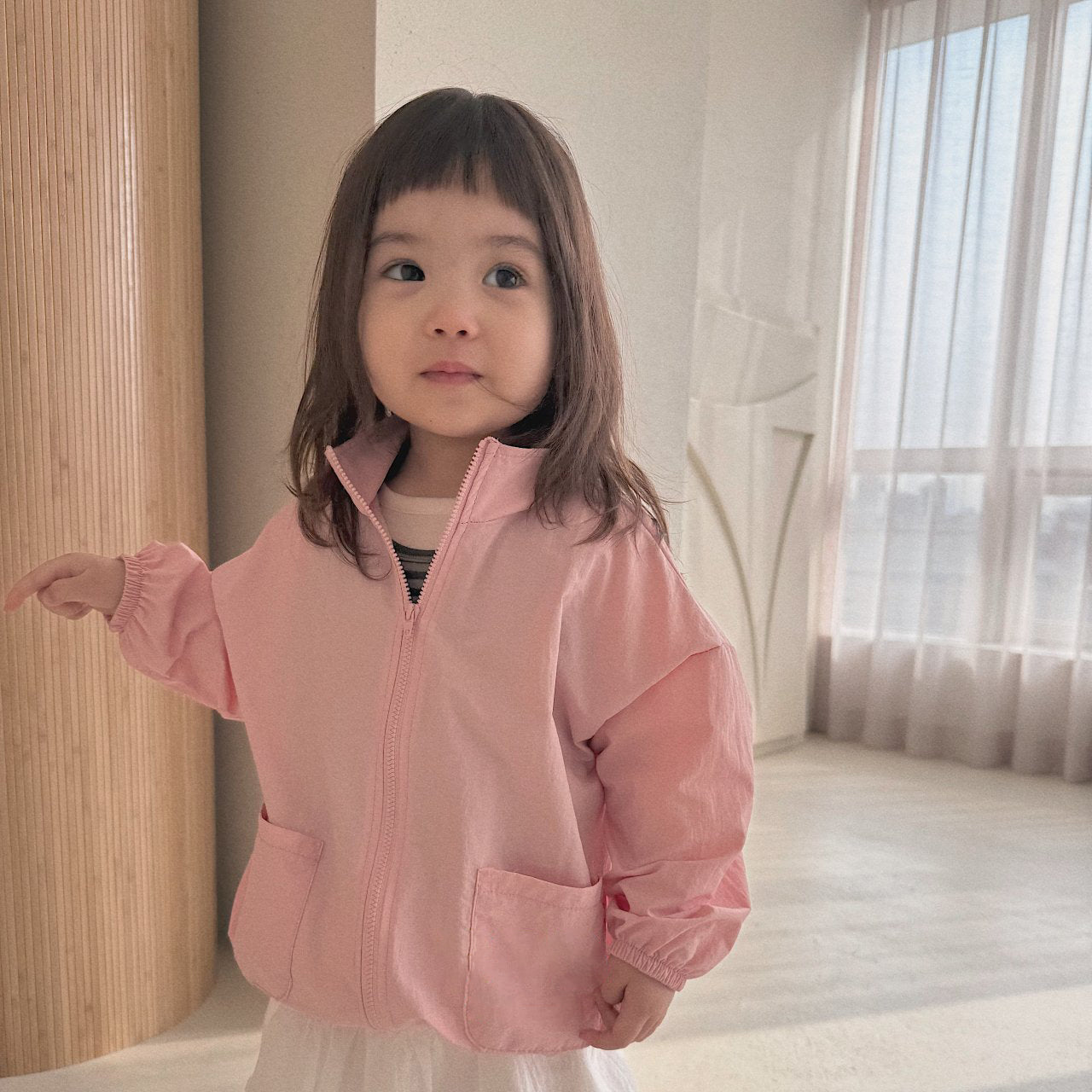 Baby/Toddler Bella SP26 Full Zip Windbreaker Jacket (6m - 6y) - 4 Colors - AT NOON STORE