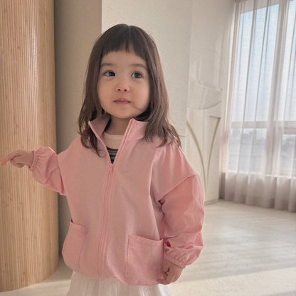 Baby/Toddler Bella SP26 Full Zip Windbreaker Jacket (6m - 6y) - 4 Colors - AT NOON STORE
