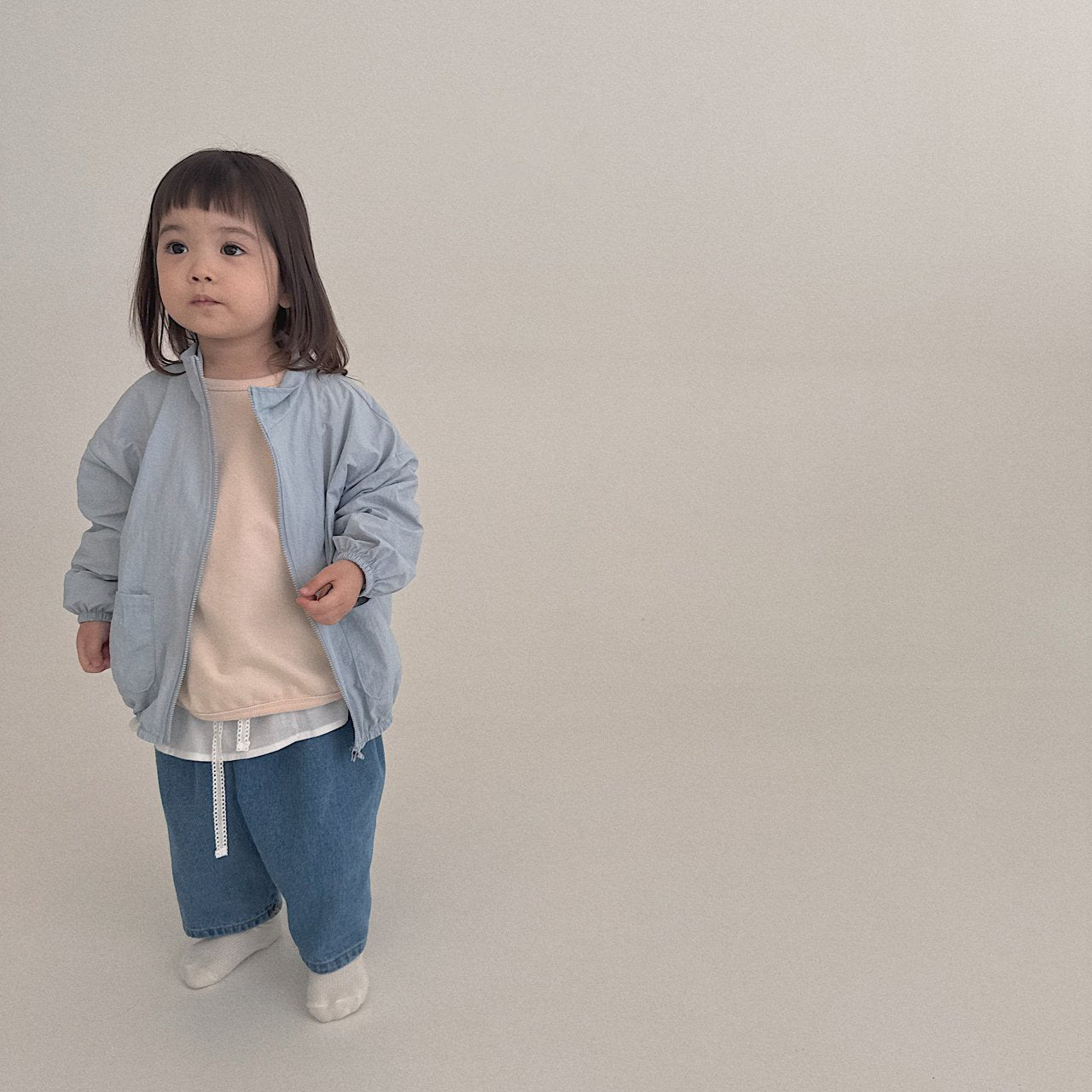 Baby/Toddler Bella SP26 Full Zip Windbreaker Jacket (6m - 6y) - 4 Colors - AT NOON STORE