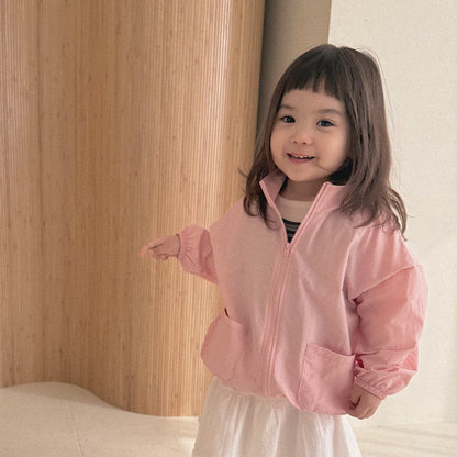 Baby/Toddler Bella SP26 Full Zip Windbreaker Jacket (6m - 6y) - 4 Colors - AT NOON STORE