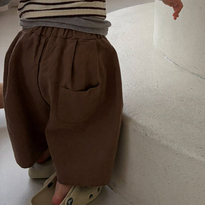 Baby/Toddler Bella SS26 Cropped Baggy Pants (6m - 6y) - 3 Colors kids outfit