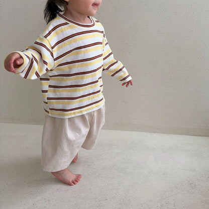 Baby/Toddler Bella SS26 Cropped Baggy Pants (6m - 6y) - 3 Colors kids outfit