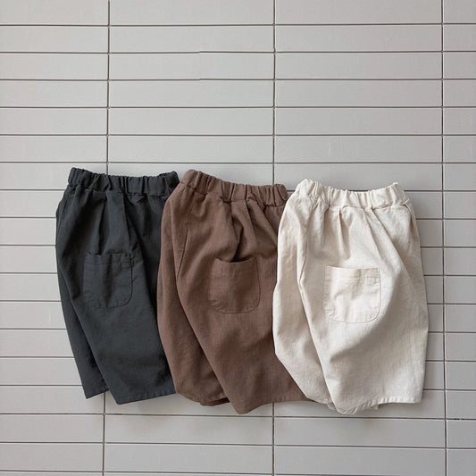 Baby/Toddler Bella SS26 Cropped Baggy Pants (6m - 6y) - 3 Colors kids outfit
