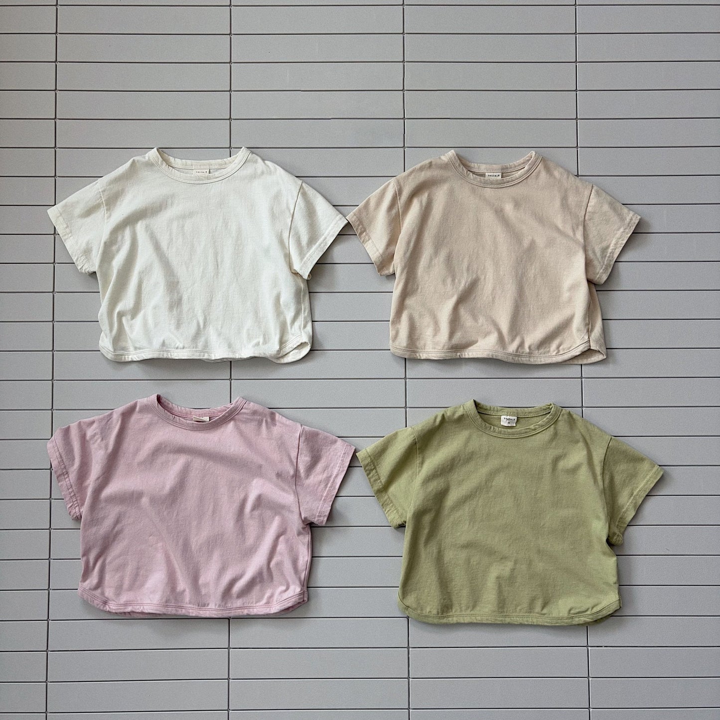 Baby/Toddler Bella SS26 Curved Hem Short Sleeve Top (6m - 6y) - 4 Colors kids outfit