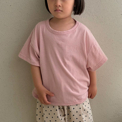 Baby/Toddler Bella SS26 Curved Hem Short Sleeve Top (6m - 6y) - 4 Colors kids outfit