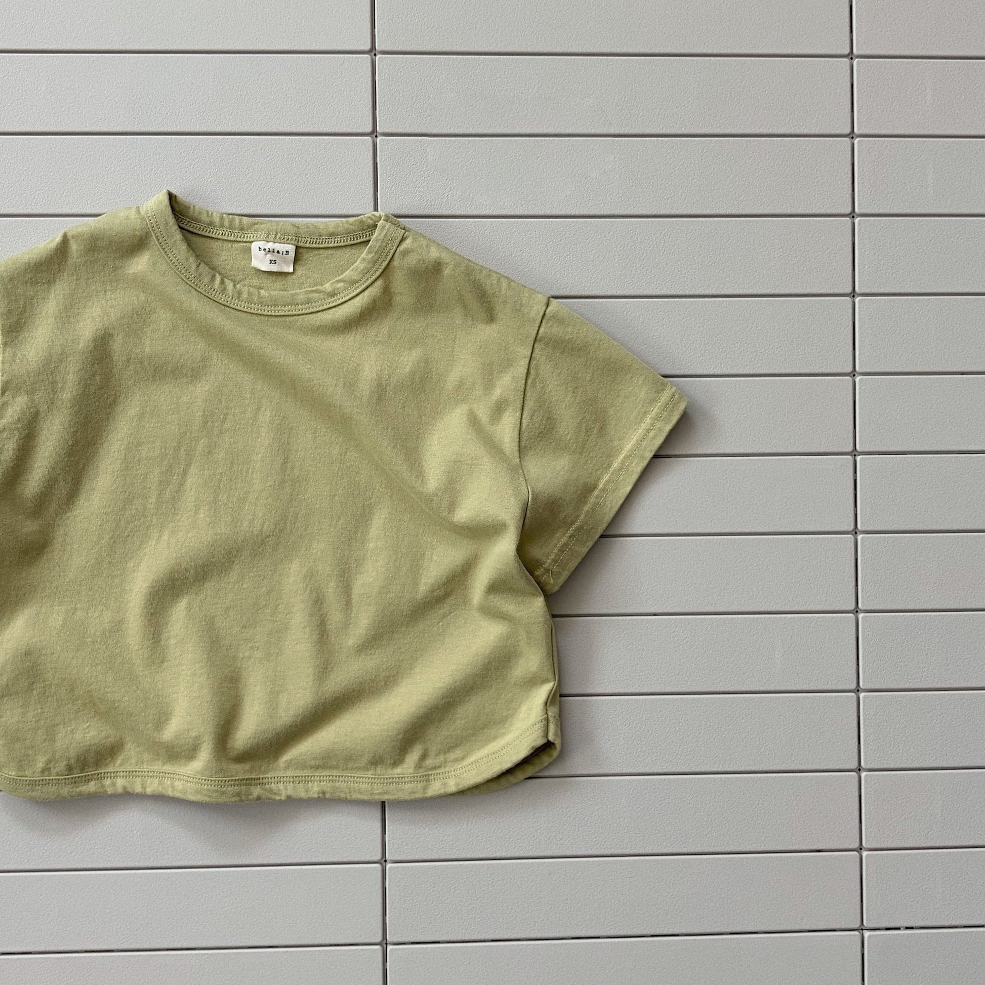 Baby/Toddler Bella SS26 Curved Hem Short Sleeve Top (6m - 6y) - 4 Colors kids outfit