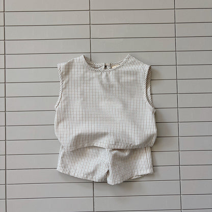 Baby/Toddler Bella SS26 Summer Stripe Sleeveless Top and Shorts Set (6m - 6y) - 2 Colors - AT NOON STORE