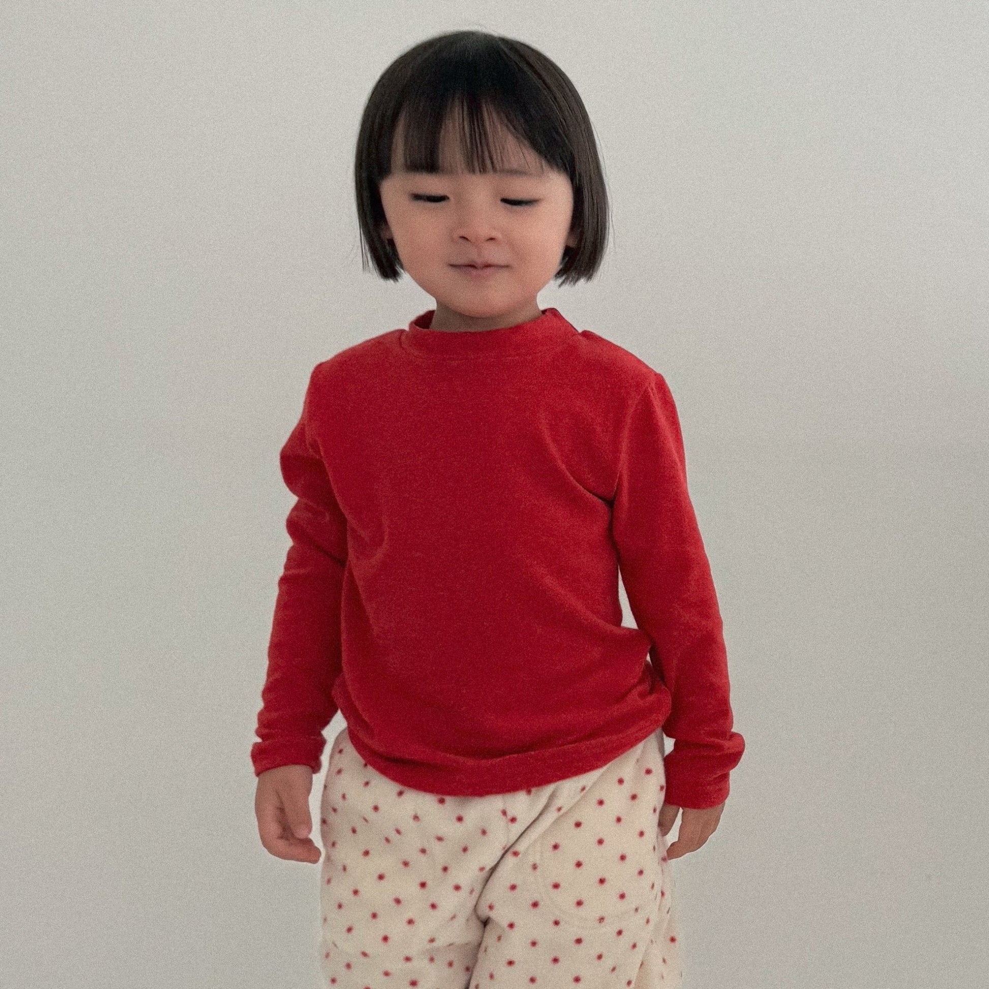 Baby/Toddler Bella W25 Mock Neck Long Sleeve Top (6m - 6y) - 3 Colors kids outfit