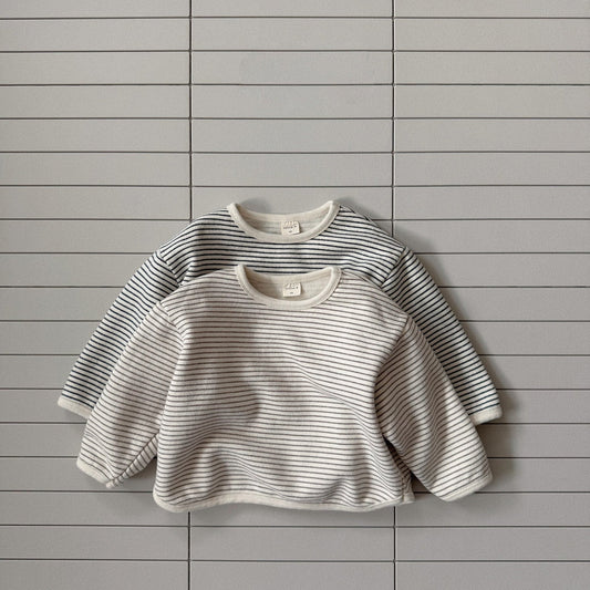 Baby/Toddler Bella W25 Stripe Curved Hem Long Sleeve Top (6m - 6y) - 2 Colors kids outfit