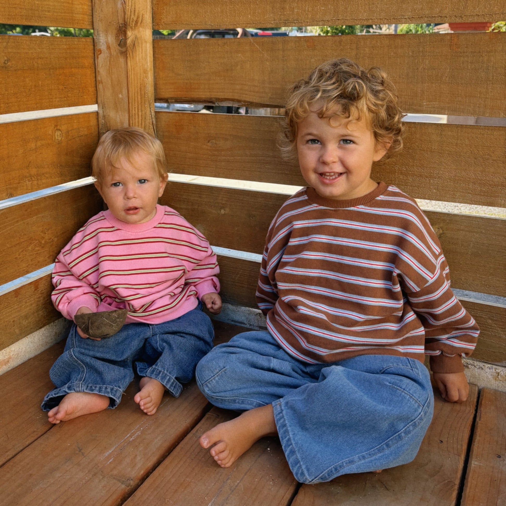 Baby/Toddler F25 At Noon Stripe Long Sleeve Tee (0m - 5y) - 2 Colors kids outfit