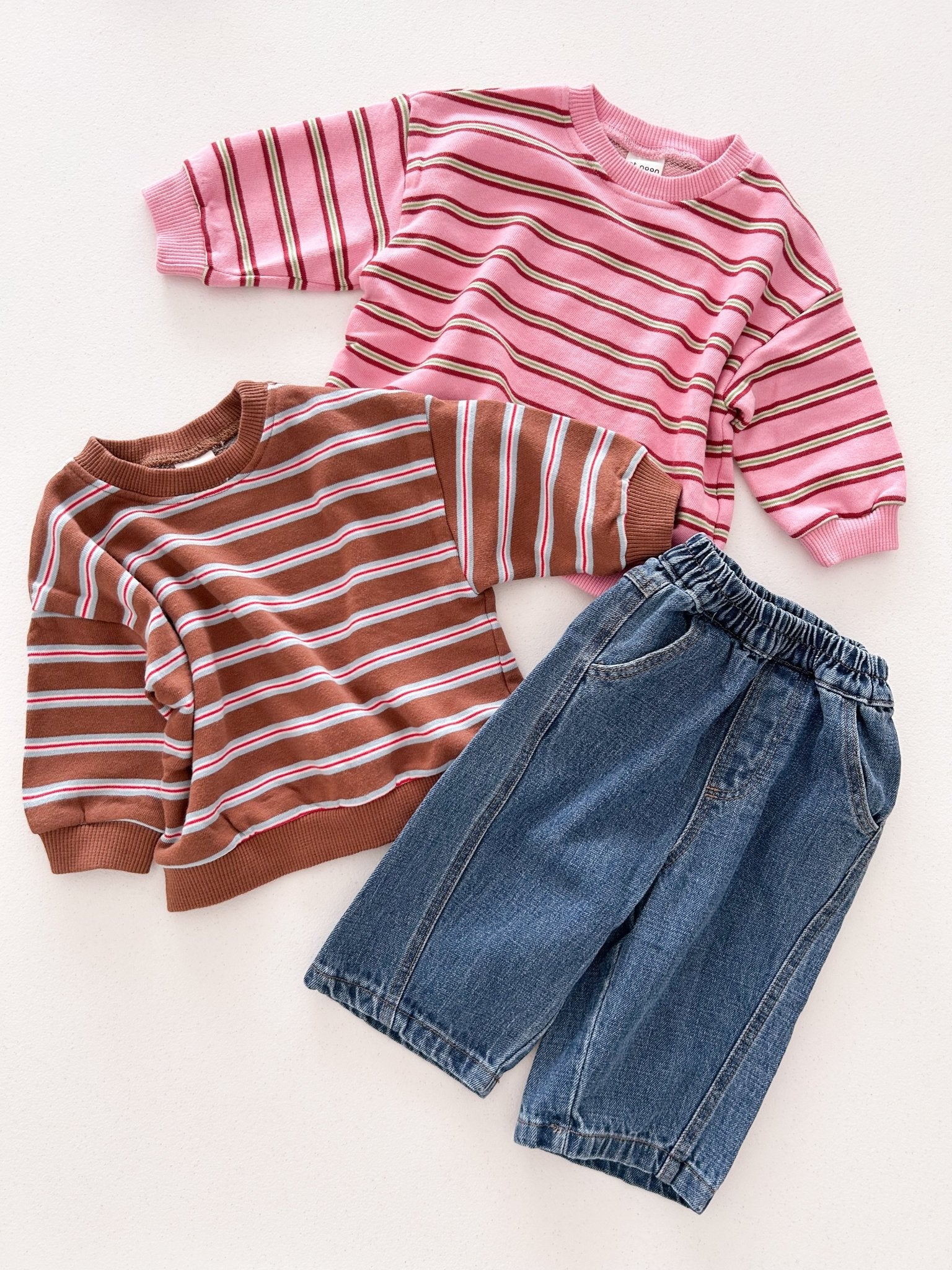 Baby/Toddler F25 At Noon Stripe Long Sleeve Tee (0m - 5y) - 2 Colors kids outfit