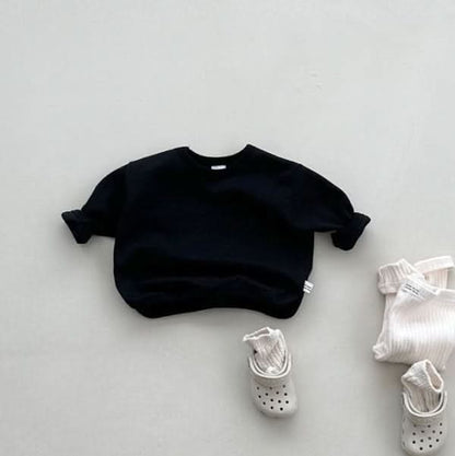 Baby/Toddler S25 Curved Hem Basic Top (4m - 6y) - 5 Colors kids outfit