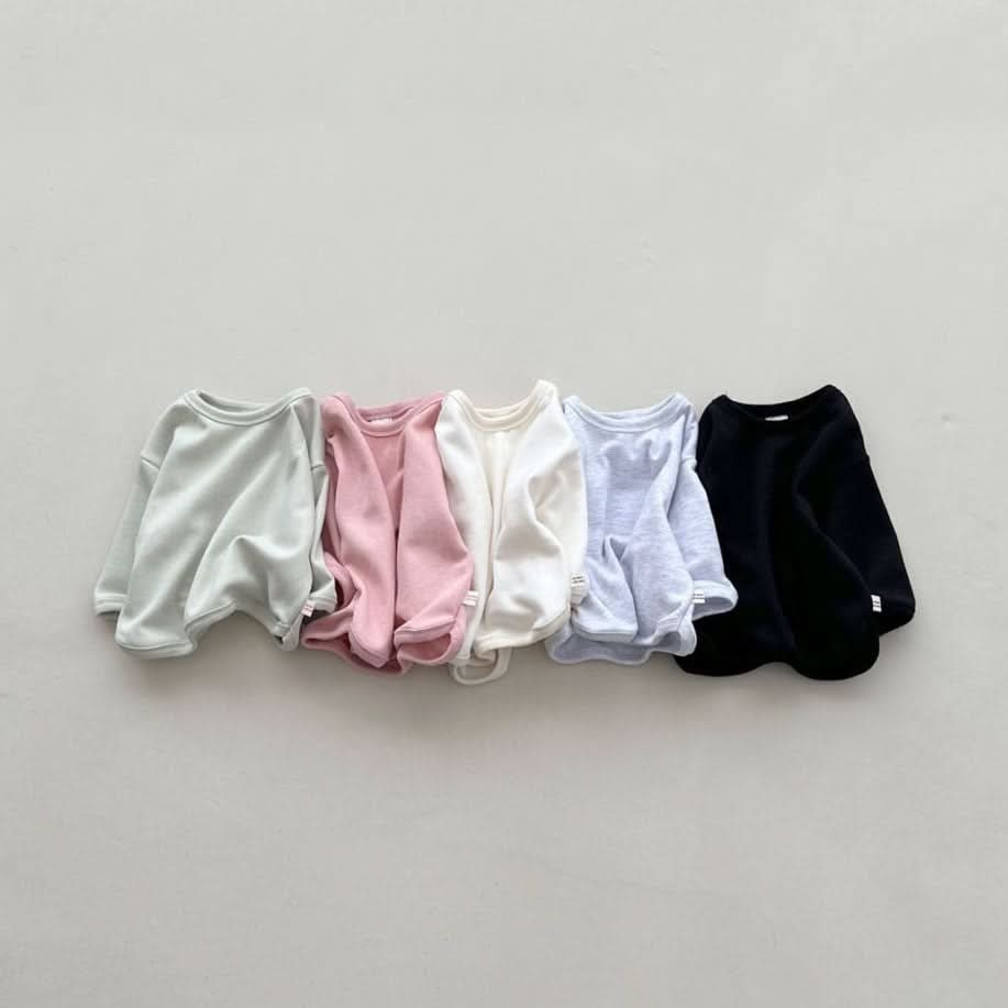 Baby/Toddler S25 Curved Hem Basic Top (4m - 6y) - 5 Colors kids outfit