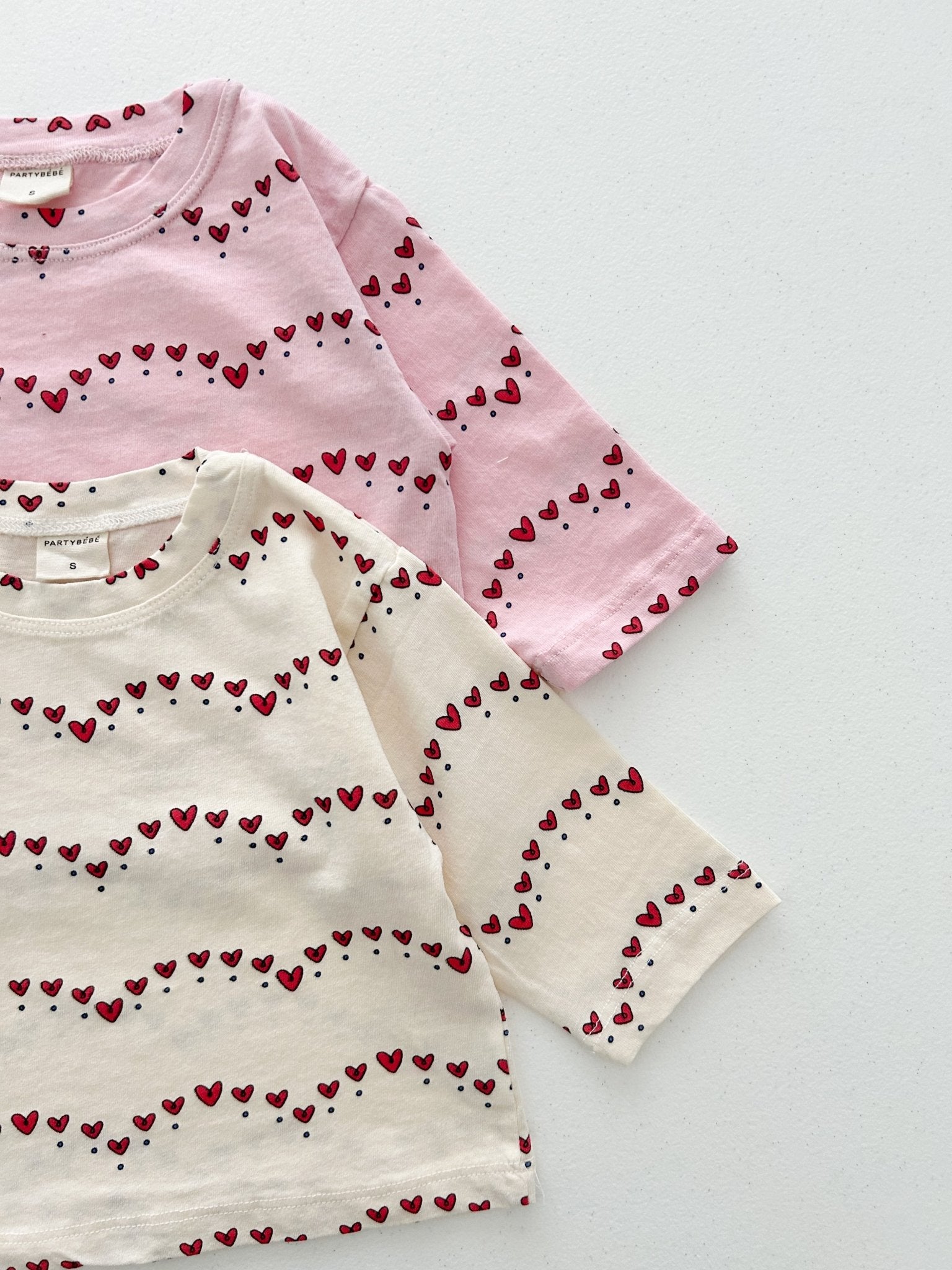 Baby/Toddler S25 Heart Print Long Sleeve Tee (8m - 4y) - 2 Colors kids outfit