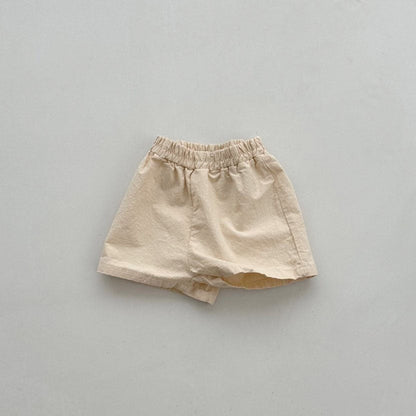 Baby/Toddler S25 Linen Pull - On Shorts (4m - 6y) - 4 Colors kids outfit