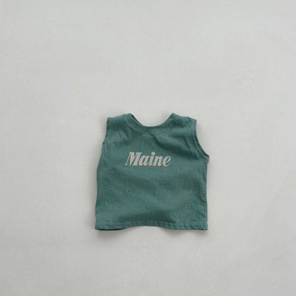 Baby/Toddler S25 'Maine' Crewneck Muscle Tank Top (4m - 6y) - 2 Colors kids outfit