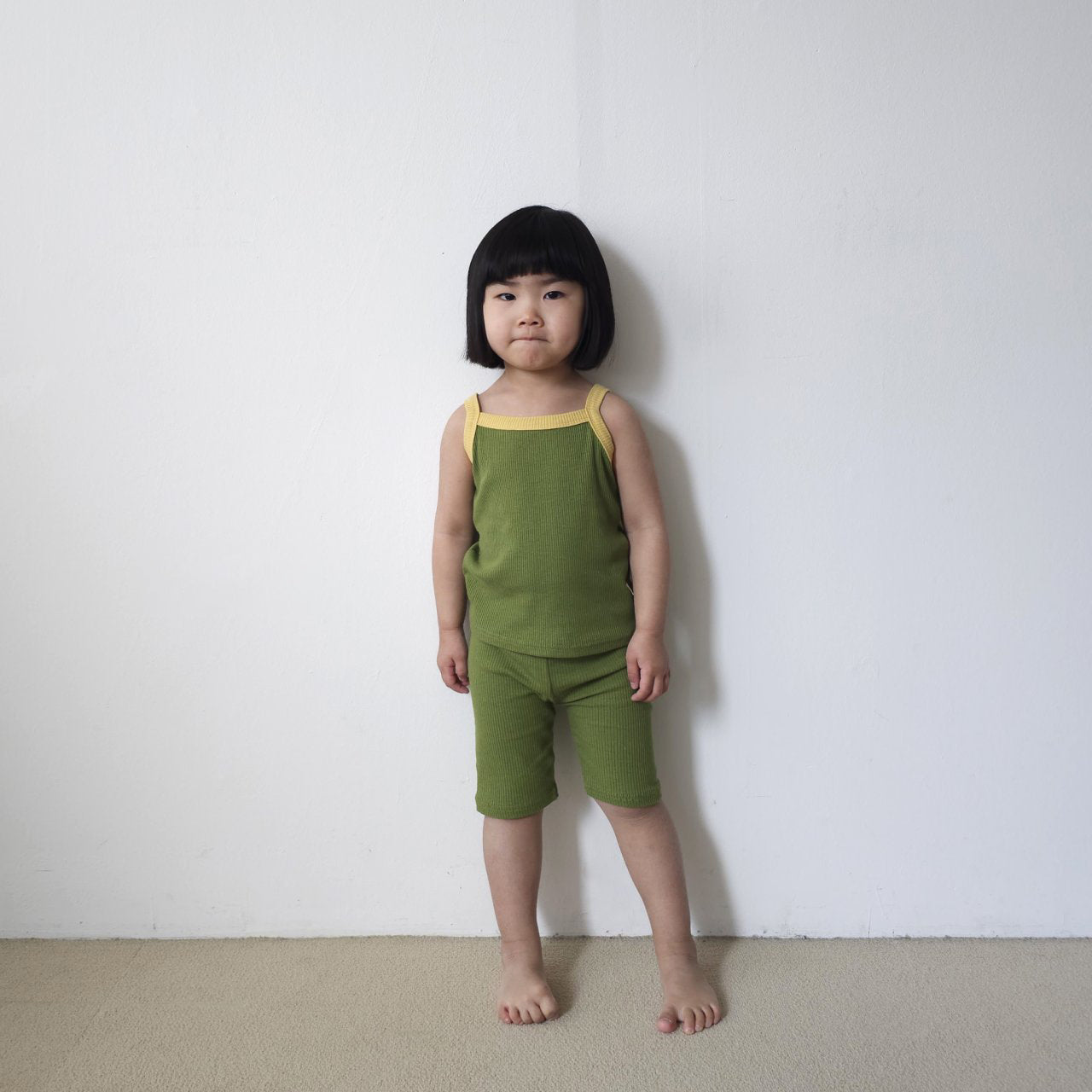 Baby/Toddler SS26 Ribbed Tank Top and Biker Shorts Set (6m~5y) - 2 Colors - AT NOON STORE