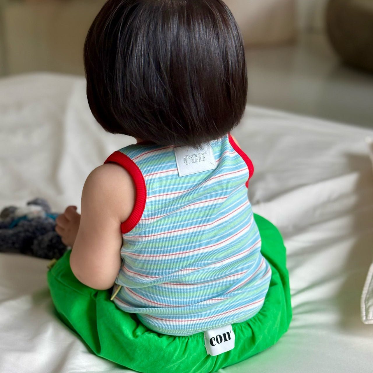 Baby/Toddler SS26 Stripe Ribbed Sleeveless Top (6m - 4y) - 2 Colors kids outfit