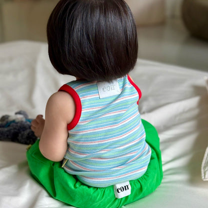 Baby/Toddler SS26 Stripe Ribbed Sleeveless Top (6m - 4y) - 2 Colors kids outfit