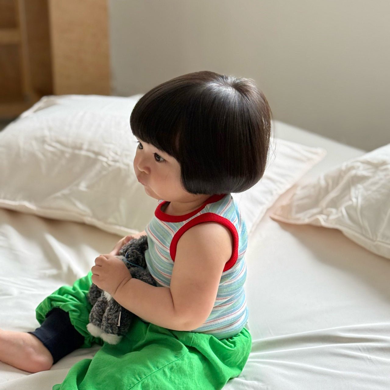 Baby/Toddler SS26 Stripe Ribbed Sleeveless Top (6m - 4y) - 2 Colors kids outfit