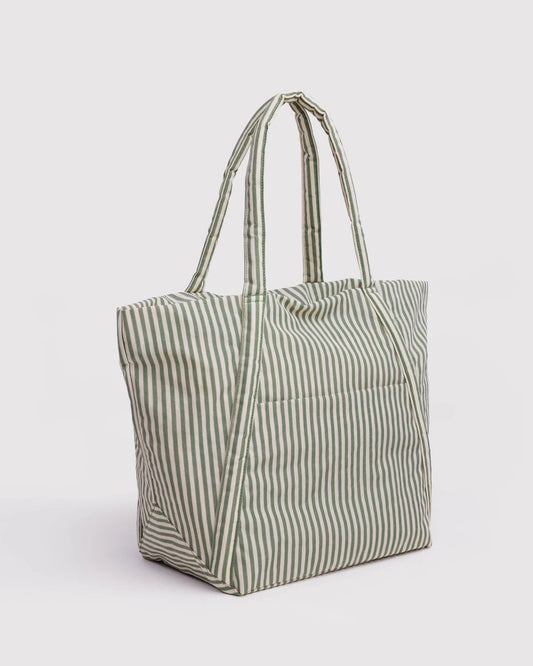 BAGGU Cloud Bag - Sage Stripe kids outfit