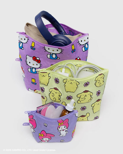 BAGGU Go Pouch Set - Hello Kitty and Friends Florals - AT NOON STORE
