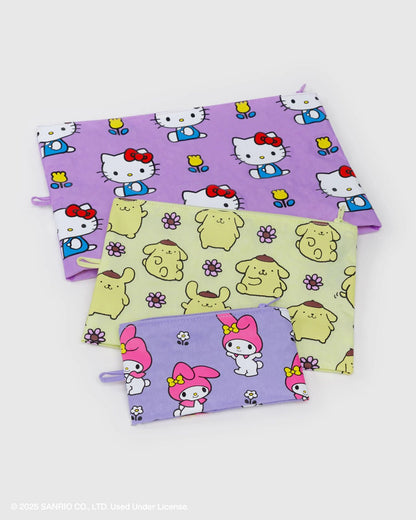 BAGGU Go Pouch Set - Hello Kitty and Friends Florals - AT NOON STORE