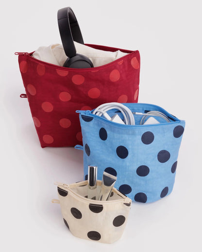 BAGGU Go Pouch Set - Polka Dot Mix kids outfit
