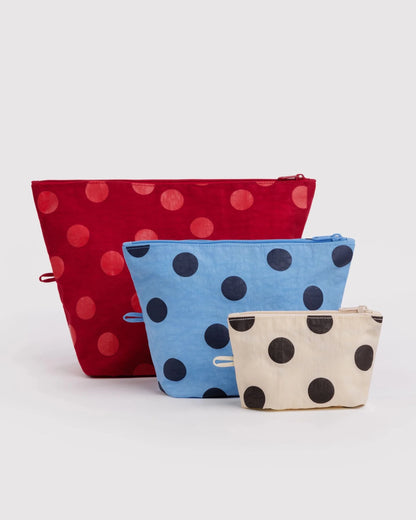 BAGGU Go Pouch Set - Polka Dot Mix kids outfit