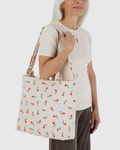 BAGGU Horizontal Zip Duck Bag - Painted Wildflower - AT NOON STORE