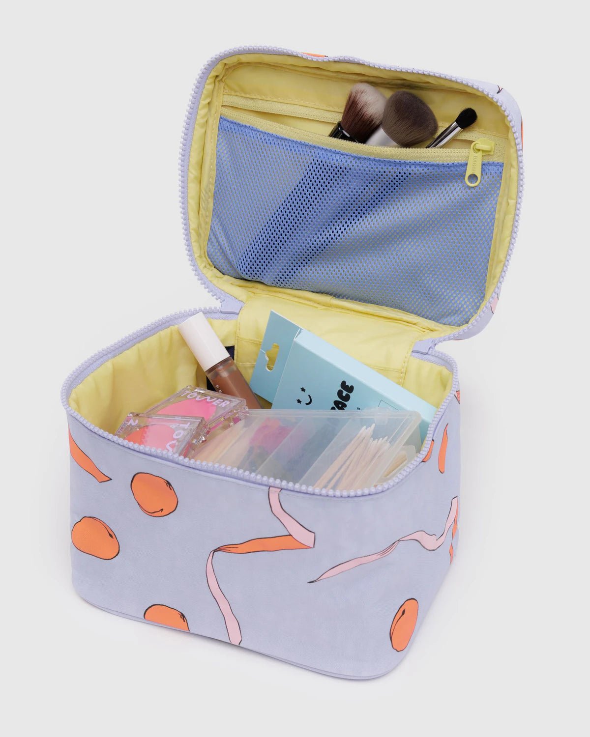 BAGGU Large Cosmetic Case - Apricots & Ribbons - AT NOON STORE