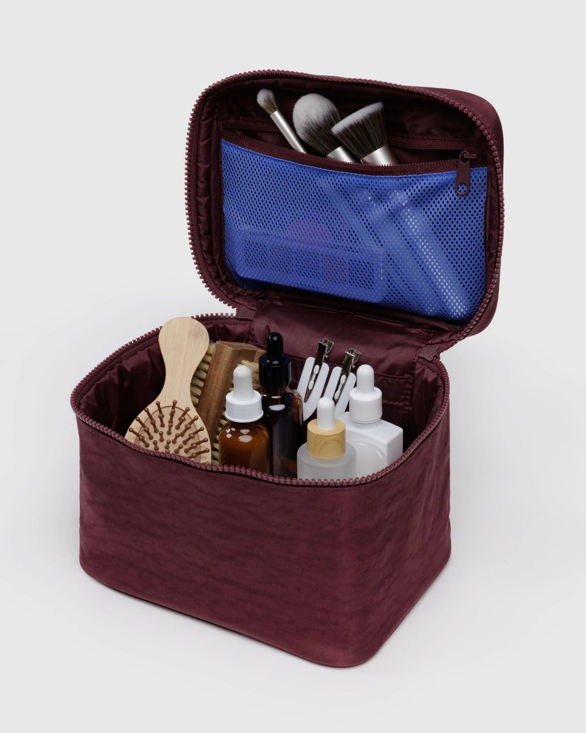 BAGGU Large Cosmetic Case - Mahogany - AT NOON STORE