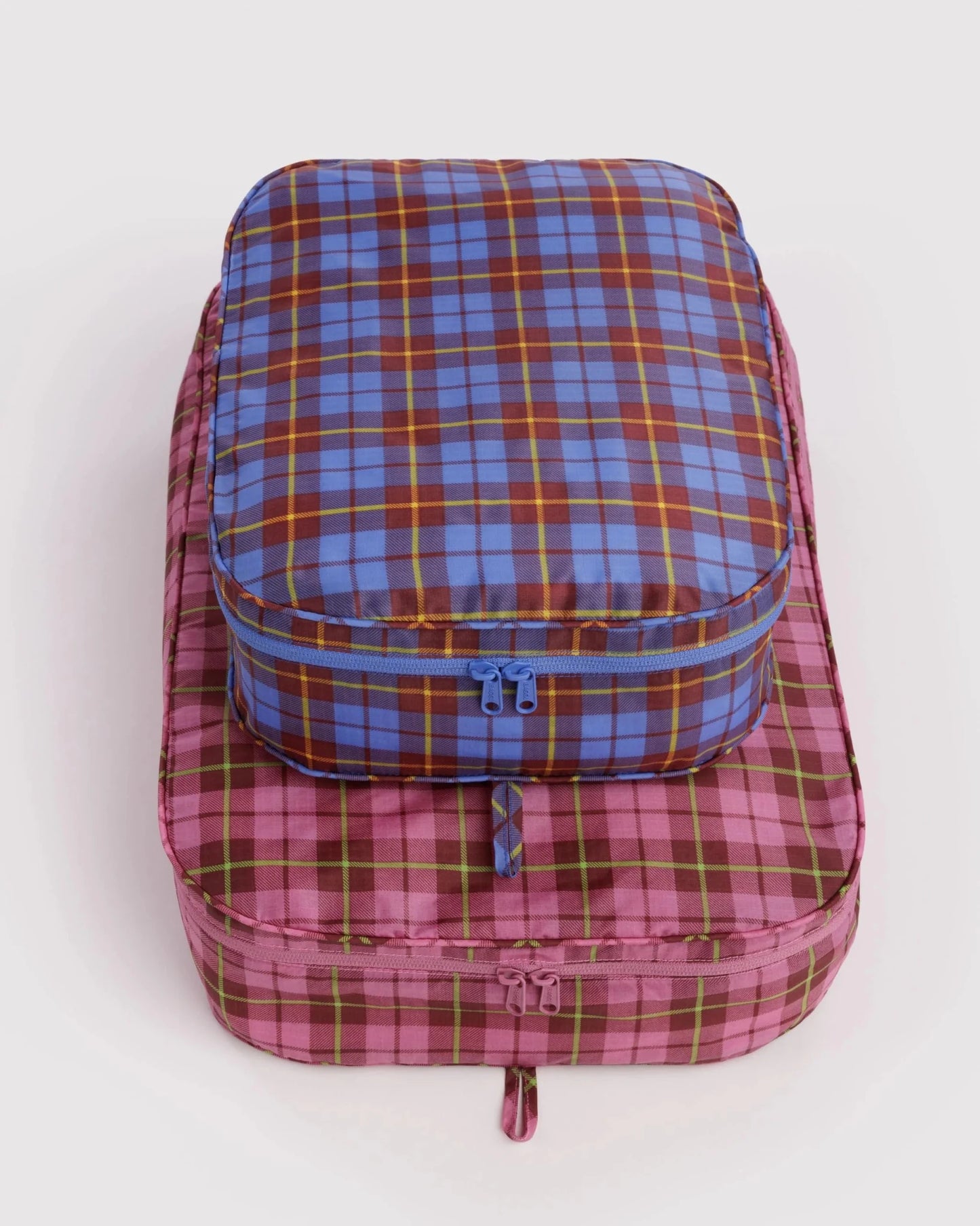 BAGGU Large Packing Cube Set - CHECK MIX kids outfit