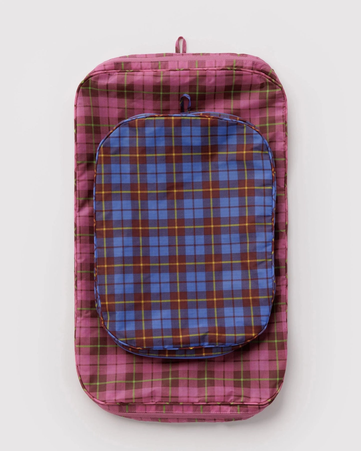 BAGGU Large Packing Cube Set - CHECK MIX kids outfit