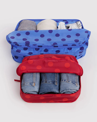 BAGGU Large Packing Cube Set - Polka Dot Mix kids outfit