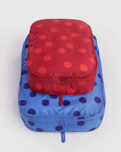 BAGGU Large Packing Cube Set - Polka Dot Mix kids outfit