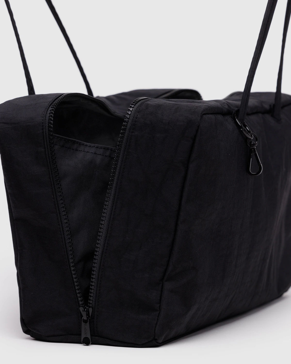 BAGGU Medium Nylon Bowler Bag - Black - AT NOON STORE