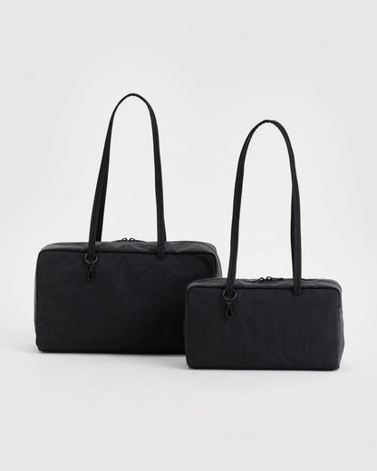 BAGGU Medium Nylon Bowler Bag - Mahogany - AT NOON STORE