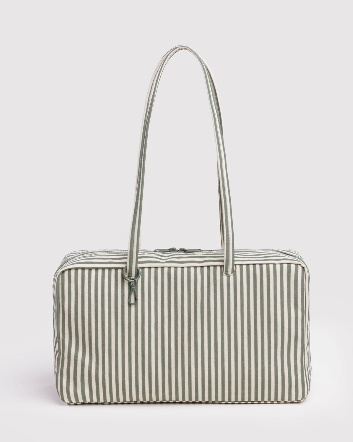 BAGGU Medium Nylon Bowler Bag - Sage Stripe kids outfit