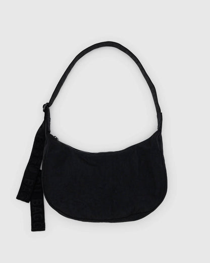 BAGGU Medium Nylon Crescent Bag - Black - AT NOON STORE
