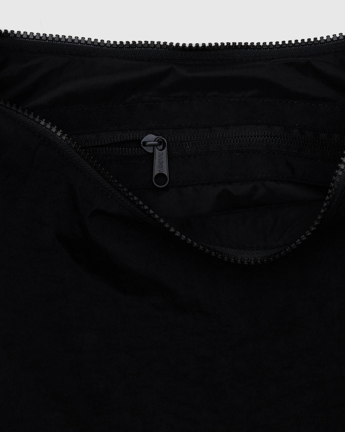 BAGGU Medium Nylon Crescent Bag - Black - AT NOON STORE