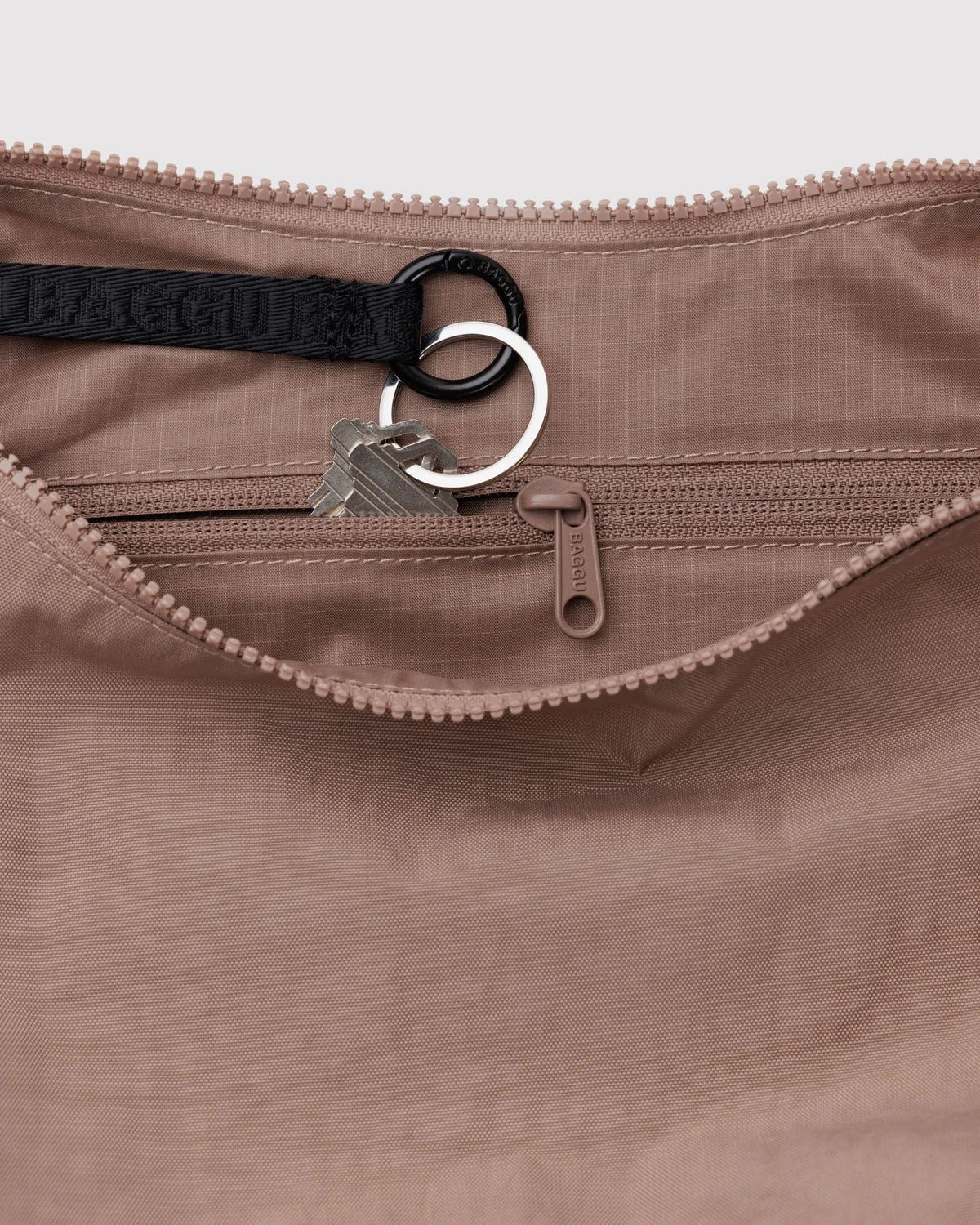 BAGGU Medium Nylon Crescent Bag - Toasted Almond kids outfit