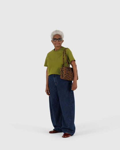 BAGGU Nylon Bowler Bag - Leopard - AT NOON STORE