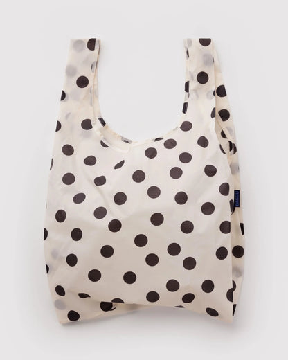 BAGGU Standard Baggu -Cream and Black Polka Dot kids outfit